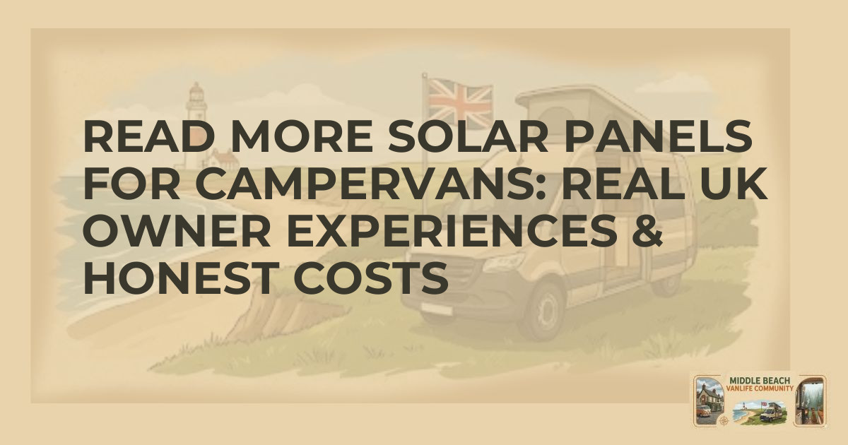 Solar Panels for Campervans: Insights from UK Owners