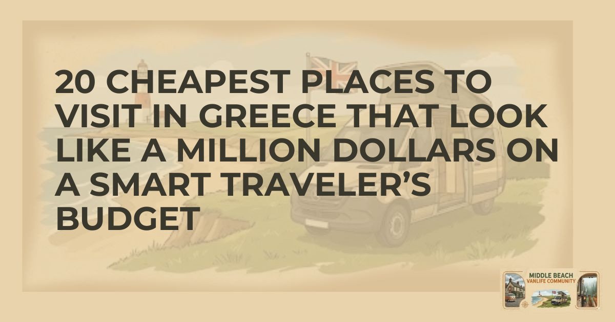 20 Affordable Greek Gems for Your Vanlife Adventure
