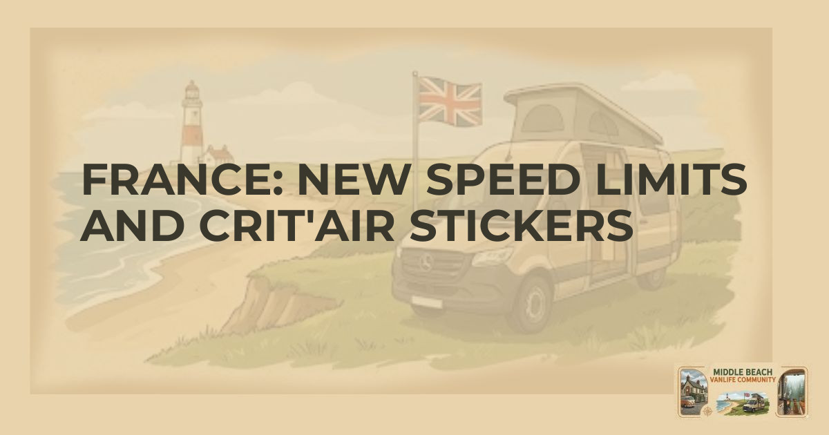 New Speed Limits in France: What Vanlifers Need to Know