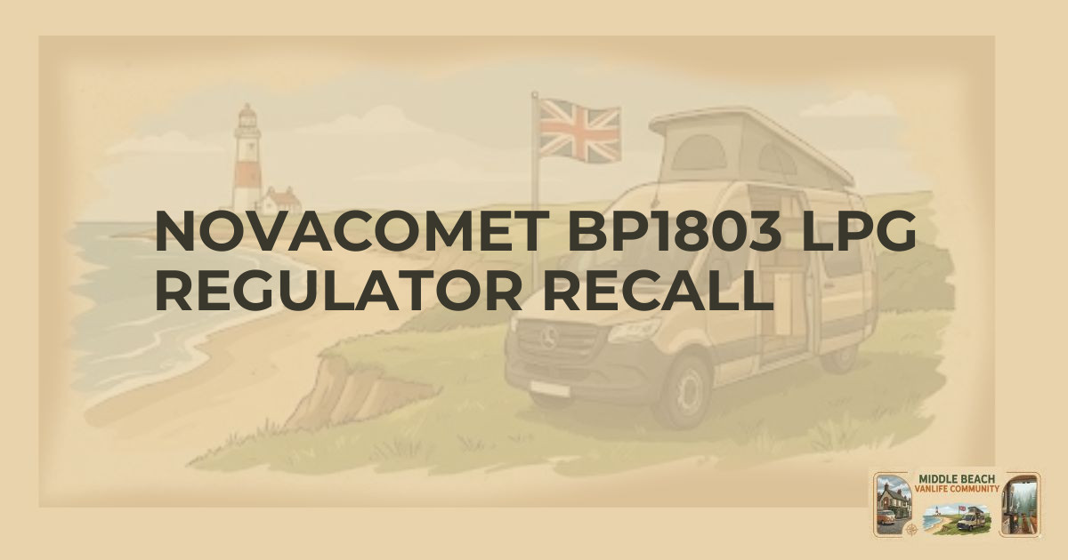 Urgent Recall: Novacomet LPG Regulators BP1803