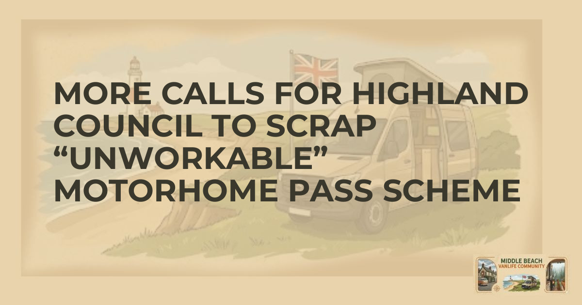 Highland Council's Motorhome Pass Plan Faces Backlash