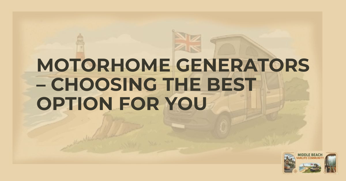 Top Motorhome Generators for Your Adventure