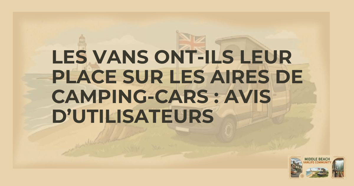 Do Vans Belong in Campervan Parks? User Insights