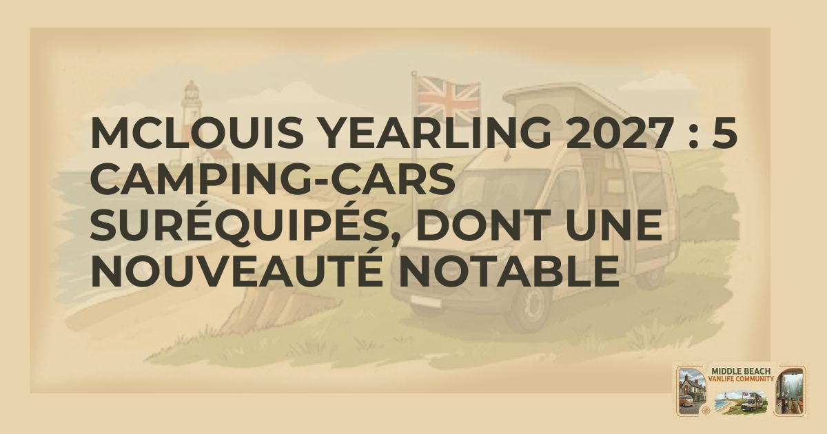 McLouis Yearling 2027: Top 5 Equipped Campervans