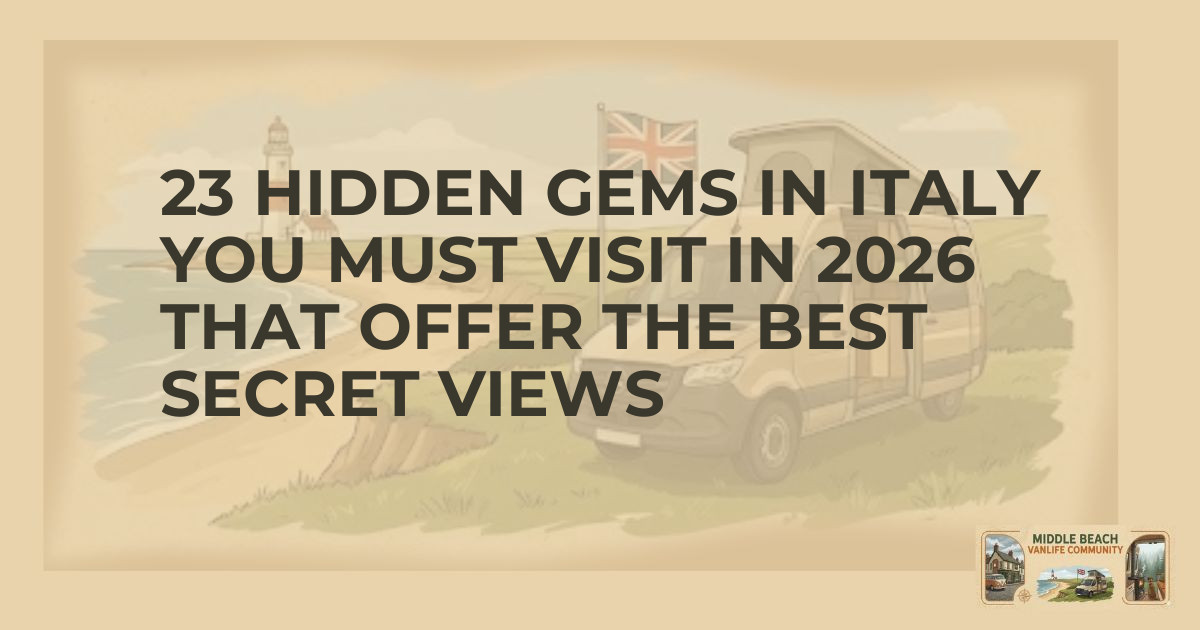 Discover 23 Hidden Gems in Italy for Vanlifers