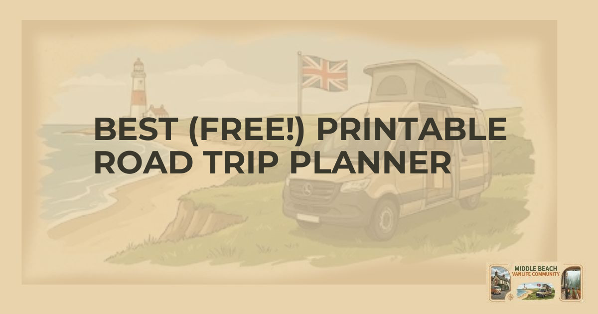 Free Printable Road Trip Planner for UK Vanlifers